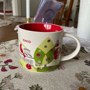 Starbucks Ohio Mug with Red Interior